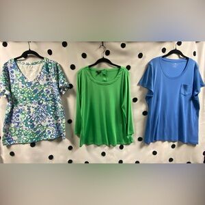 Talbots Women’s Shirt Bundle - 3 shirts - size X and XL